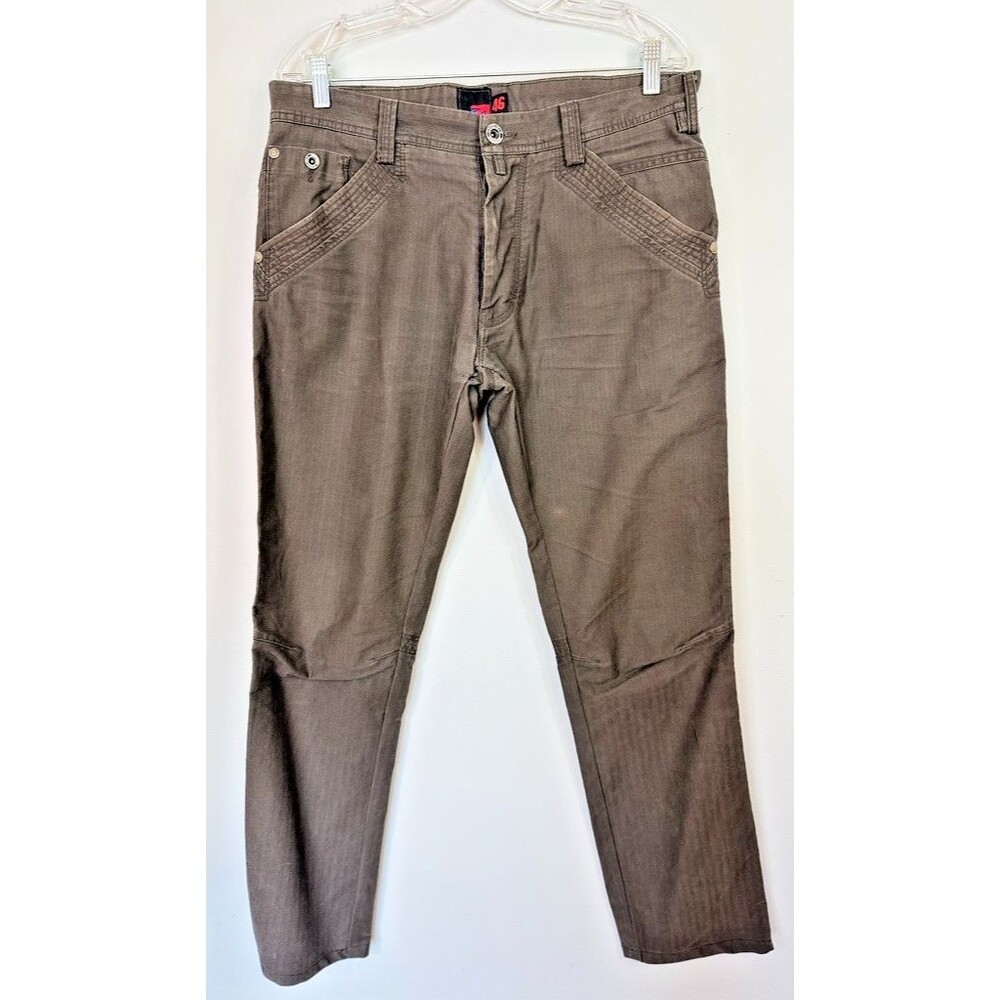 Denim Lab Y2K Brown Work Hiking Button Fly Pant Jean 36 x 30 Gorpcore Utility